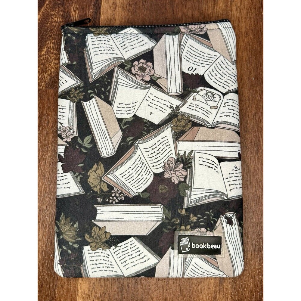 Book Beau Book Sleeve Size "Mini" Floral Book Print EUC!!